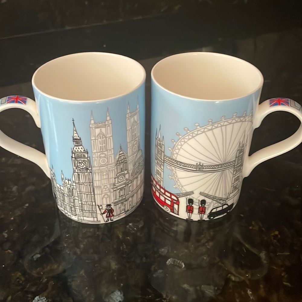 2 London Teacups